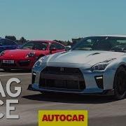 Litchfield Nissan GT R Vs BMW M5 Vs Porsche 911 Turbo S Drag Race Autocar