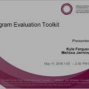 NCCMT Spotlight Webinar Program Evaluation Toolkit