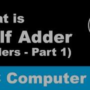What Is Half Adder Adders Part 1