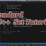 C Standard Set Tutorial Std Set Software Coding Tutorials Channel