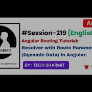 Resolver With Route Parameter Example In Angular Angular Tutorial In English Session 219