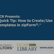 OCR Training Video ZipForm Quick Tip Video Template