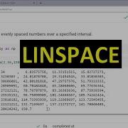 Python 2 Linspace