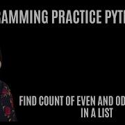 26 Python Coding Exercises For Beginners 5 Find Count Of Odd And Even Numbers In A List