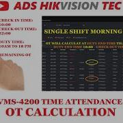 Hikvision Time Attendance IVMS 4200 Normal Shift Configuration OT Calculation