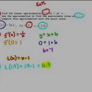 Linear Approximation Example Problem 3 AP Calculus
