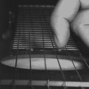 Slow Motion Plucking A Guitar String