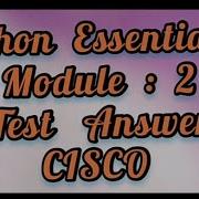 Python Essential 2 Module 2 Full Test Answer
