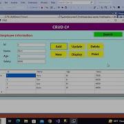 CRUD Operations Using C Net And SQL Database