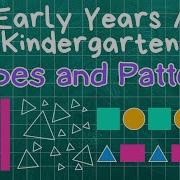 Fun With Patterns And Shapes For Kids Kindergarten Maths Lesson