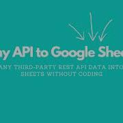 Import Any API To Google Sheets 100 No Code Tutorial Subreddit API