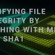 Verifying File Integrity By Hashing With Md5 And Sha1