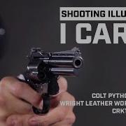 I Carry Colt Python Blue 357 Magnum Revolver In A Wright Leather Works Predator Holster