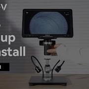 How To Set Up Install The Tomlov DM501 10 1 Digital Microscope