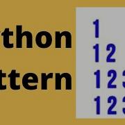Python Pattern Video 4 Number Pyramid 2