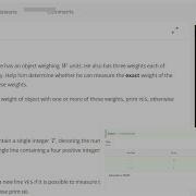 CodeChef Starters 53 Weights 100 Solution Codechef Codechefsolution