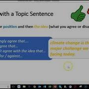 Writing Stating A Viewpoint Paragraph