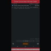 Draw Circle And Fill Red Color In Python Using Turtle Shorts Short