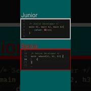 CSS Junior VS Senior Developer Coding Webdesign Webdevelopment Htmlcsswebsite Programming