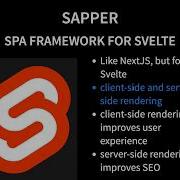 Sapper Svelte SPA Starter Project