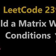 Build A Matrix With Conditions Leetcode 2392 Python