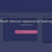 Quick Responsive Design Testing Overview OnDevice