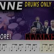 Sonne DRUMS ONLY Rammstein DRUM SCORE Sheet Music 281 DRUMSCRIBE
