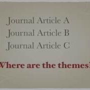 Synthesizing Literature