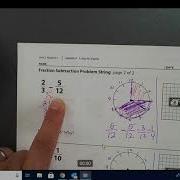 Unit 2 Module 1 Session 5 Problem String Fraction Subtraction