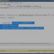 SQL Inline Table Valued Functions