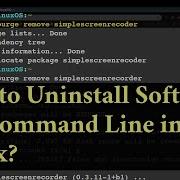How To Uninstall Software Using The Command Line In Linux