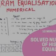 Histogram Equalization Solved Numerical Image Enhancement In Hindi Digital Image Processing