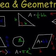 Area Of A Rectangle Triangle Circle Sector Trapezoid Square Parallelogram Rhombus Geometry
