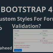 Bootstrap Form Validation Part 2 Lec 56 Bootstrap4 Tutorials For Beginners In Urdu Hindi 2021