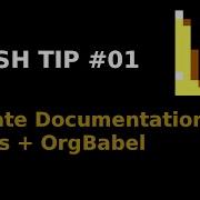 Linux Ronin Flash Tip 01 Literate Documentation W Emacs OrgBabel