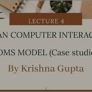GOMS Model In HCI Case Studies Examples