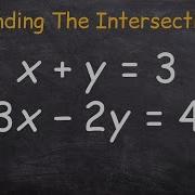 How To Find The Intersection Point Of Two Linear Equations