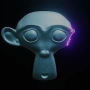 Sci Fi Disintegrating Monkey Statue Laser Blast Blender Animation