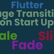 Flutter Page Startup Transiton Fade Scale And Slide