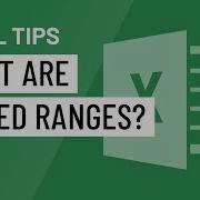 Excel Quick Tip What Are Named Ranges