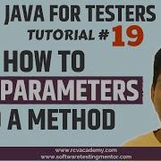 Java For Testers 19 How To Add Parameters To A Method In Java