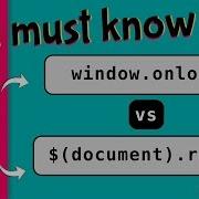 Window Onload VS Document Ready The Difference