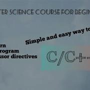 C C Programming Preprocessor Directives Header Files Include Computer Science Lectures