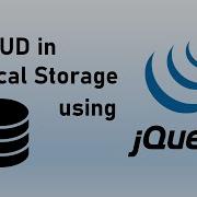 CRUD In Local Storage Using JQuery
