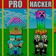 Minecraft Battle RAINBOW SPECTRITE HOUSE BUILD CHALLENGE NOOB Vs PRO Vs HACKER Vs GOD Animation