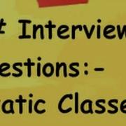 C Interview Questions Prove That Only 1 Instance Of The Object Is Created For Static Classes