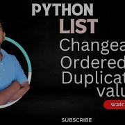 How Python List Is Changeable Allow Duplicate Values And Ordered In Hindi Pythonlist