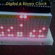 Digital Binary Clock With Two LED Matrix