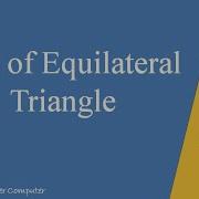 Python Program For Area Of Equilateral Triangle In Hindi Python Programming