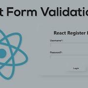 React Forms With Validation Using Hooks React Javascript